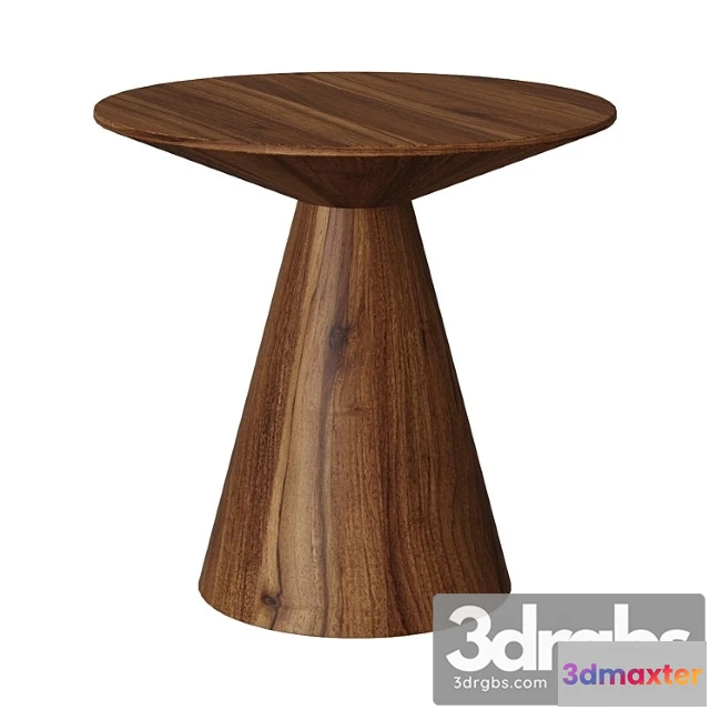 974612 - Walnut Veneer Corner Table ET652