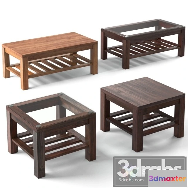 974650 - Wood Oak Coffee Table
