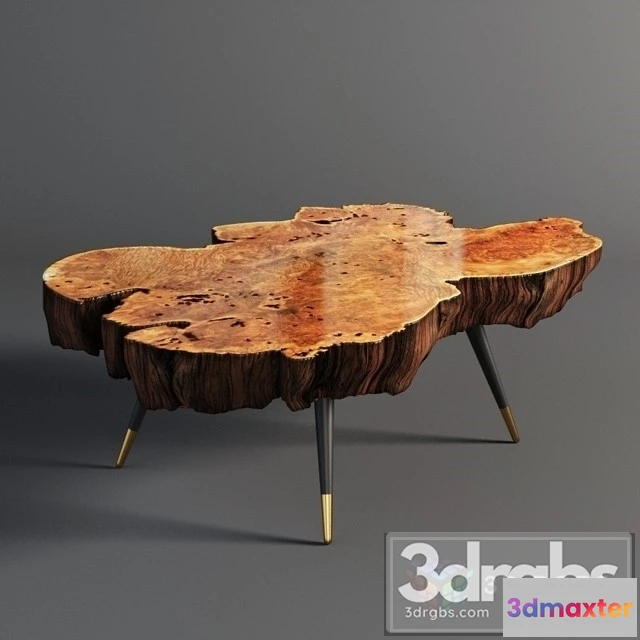 974660 - Wood Slab Coffee Table