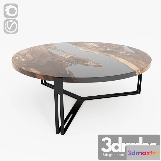 974666 - Wood slab table 2