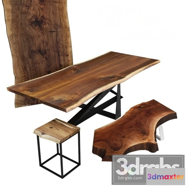 974668 - Wood Slabs Table 2