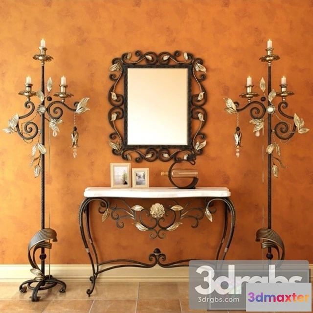 974700 - Wrought Iron Console