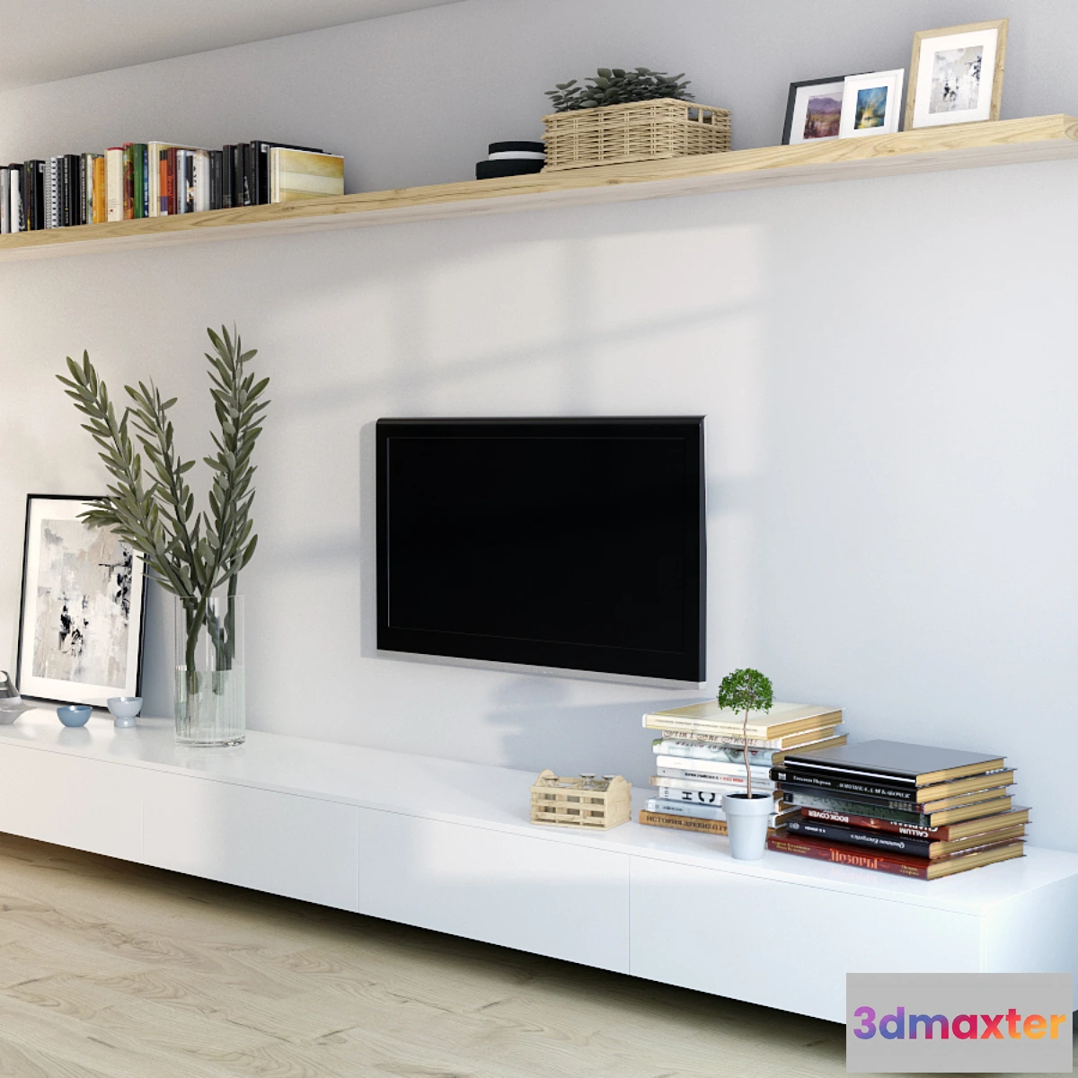 1284338 - wall TV 3D Max