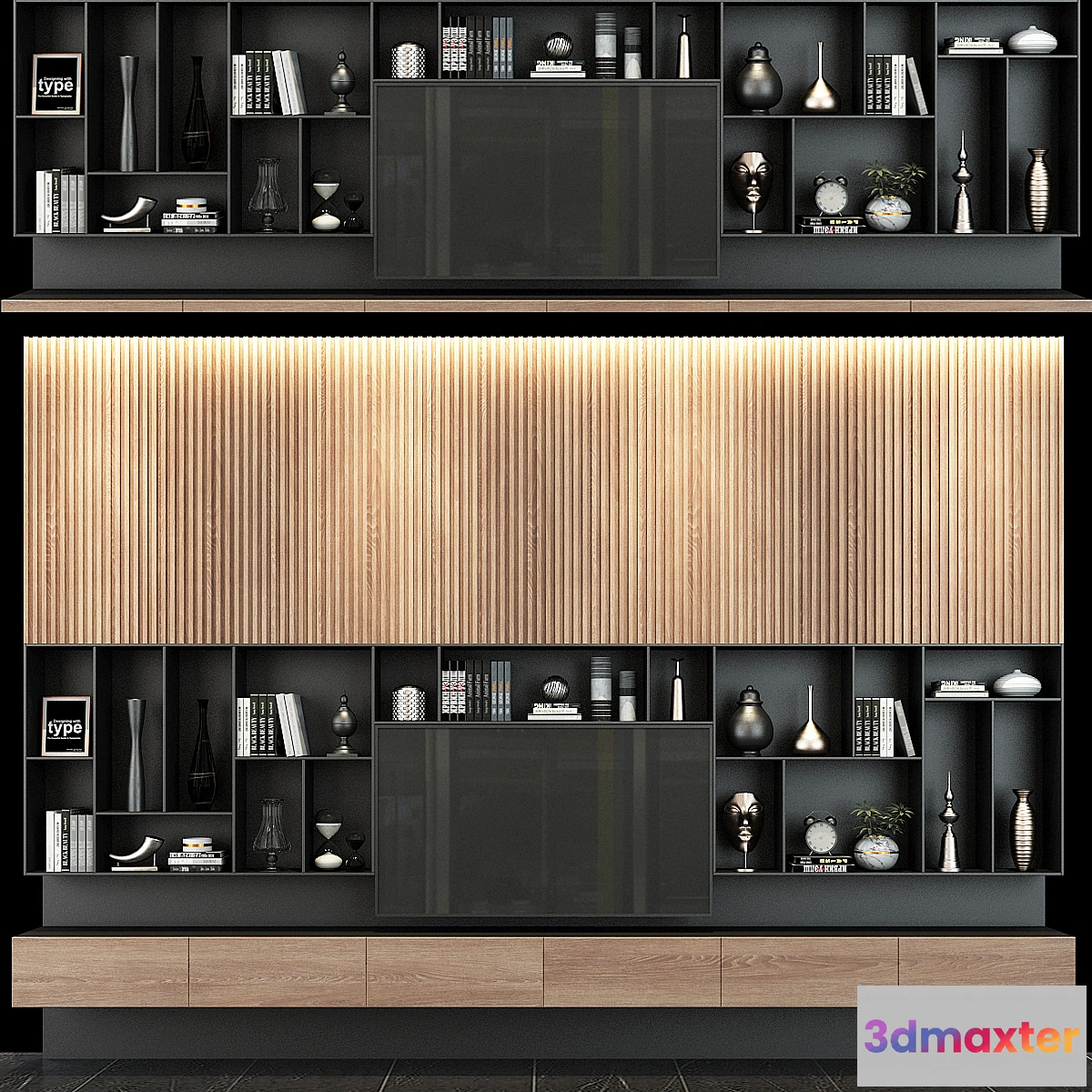 1303355 - TV shelf set 122 3D Max