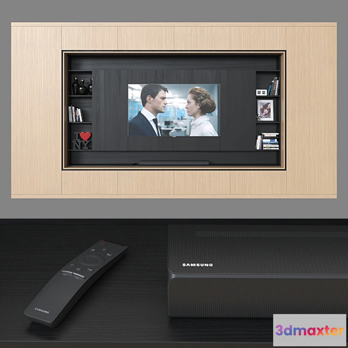 1307686 - TV wall 033. 3D Max