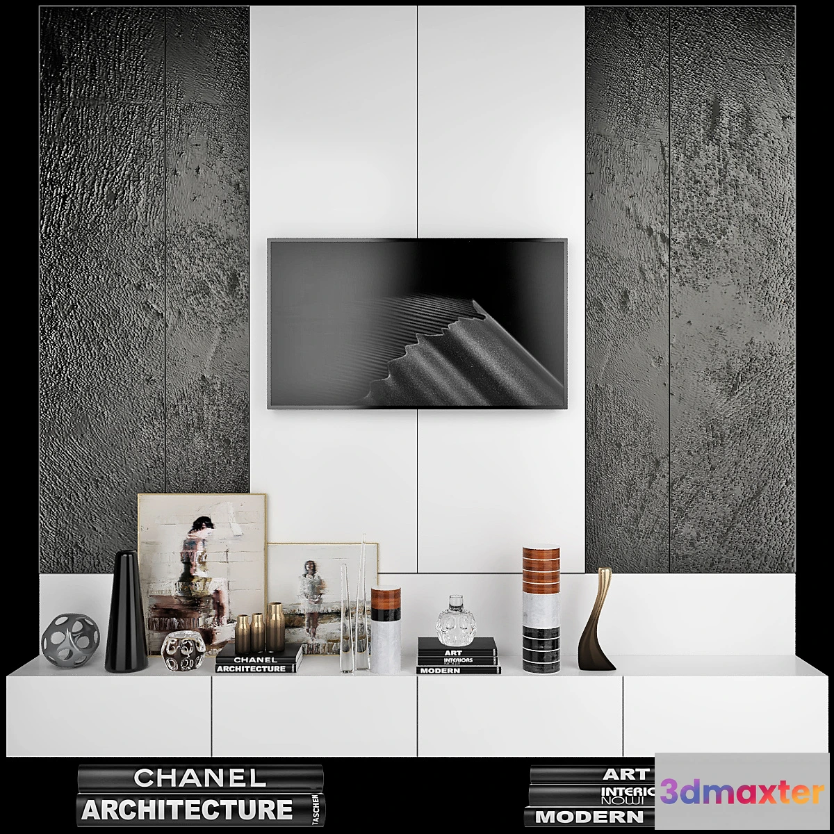 1312669 - TV Wall  set 29 3D Max