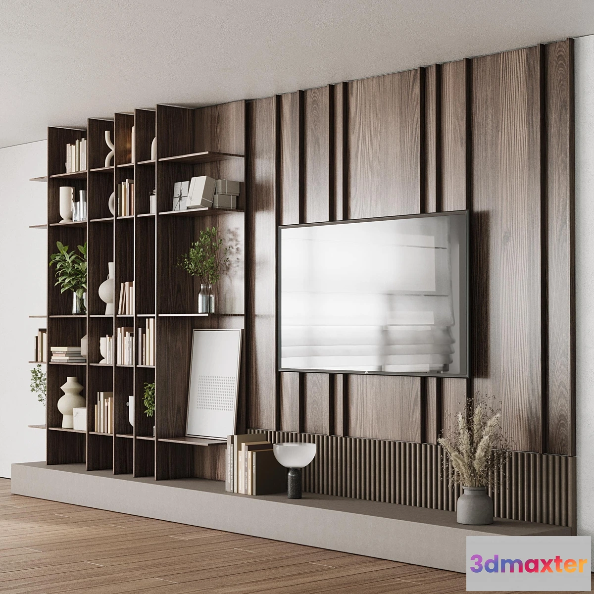 1323382 - Tv Wall Set 09 3D Max