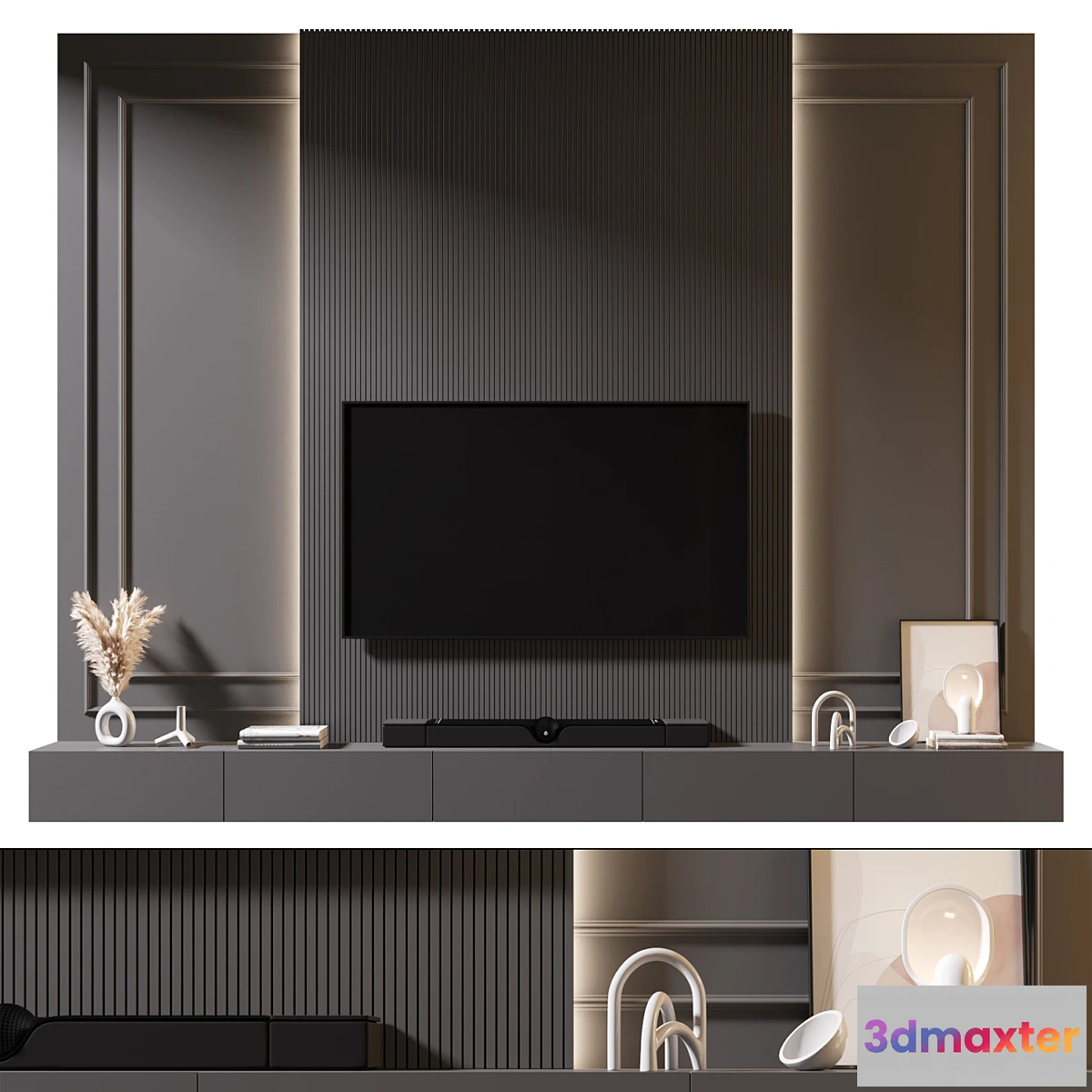 1327462 - TV Wall  set 912 - No.2 3D Max