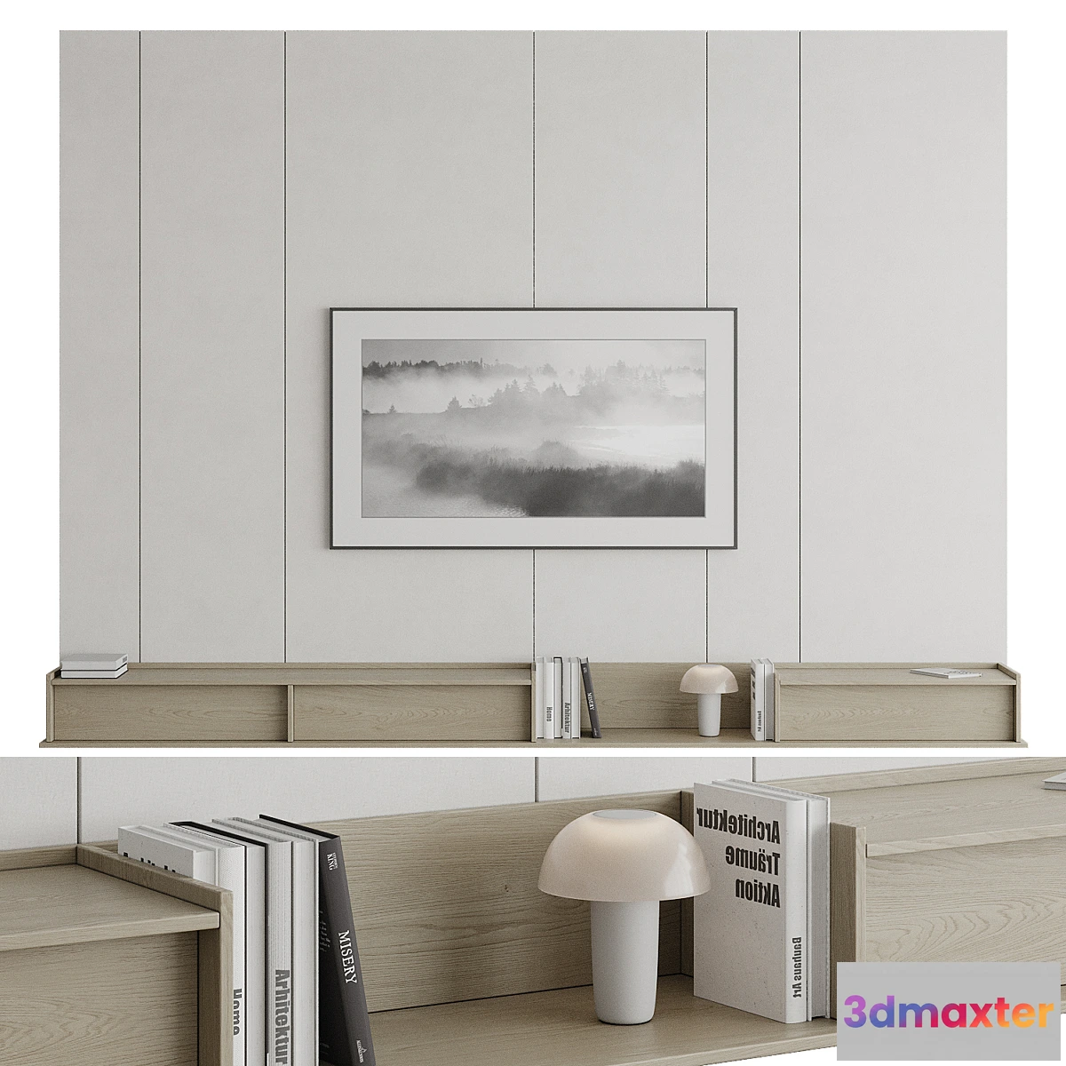 1328985 - TV wall 006 3D Max