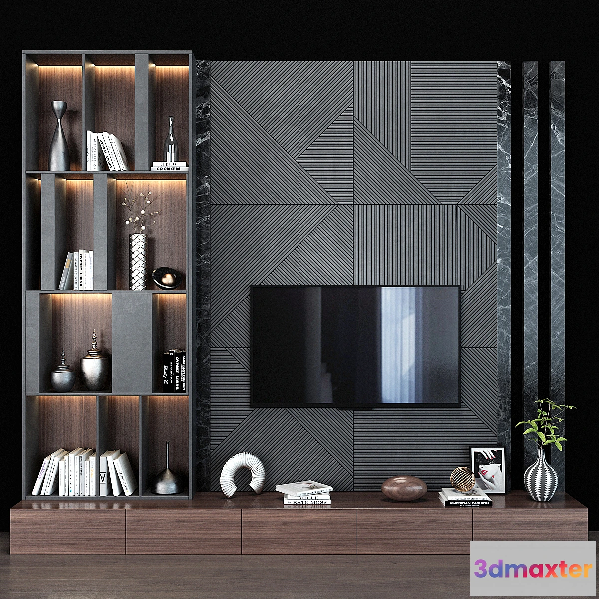 1334076 - TV shelf 0132 3D Max