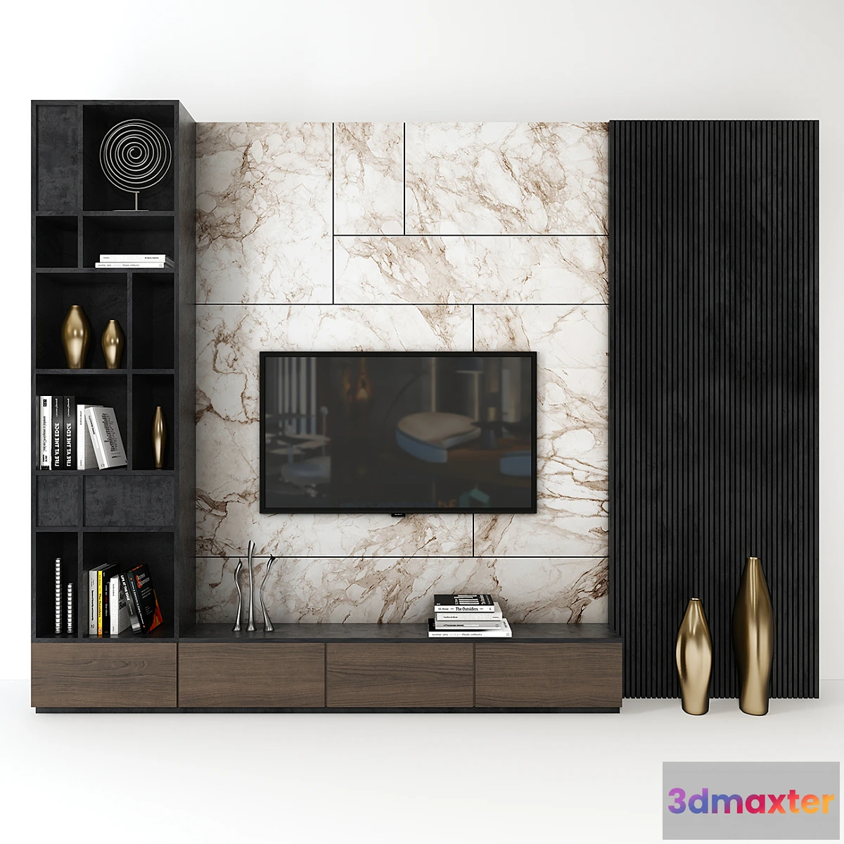 1339557 - Tv wall set_ 03 3D Max