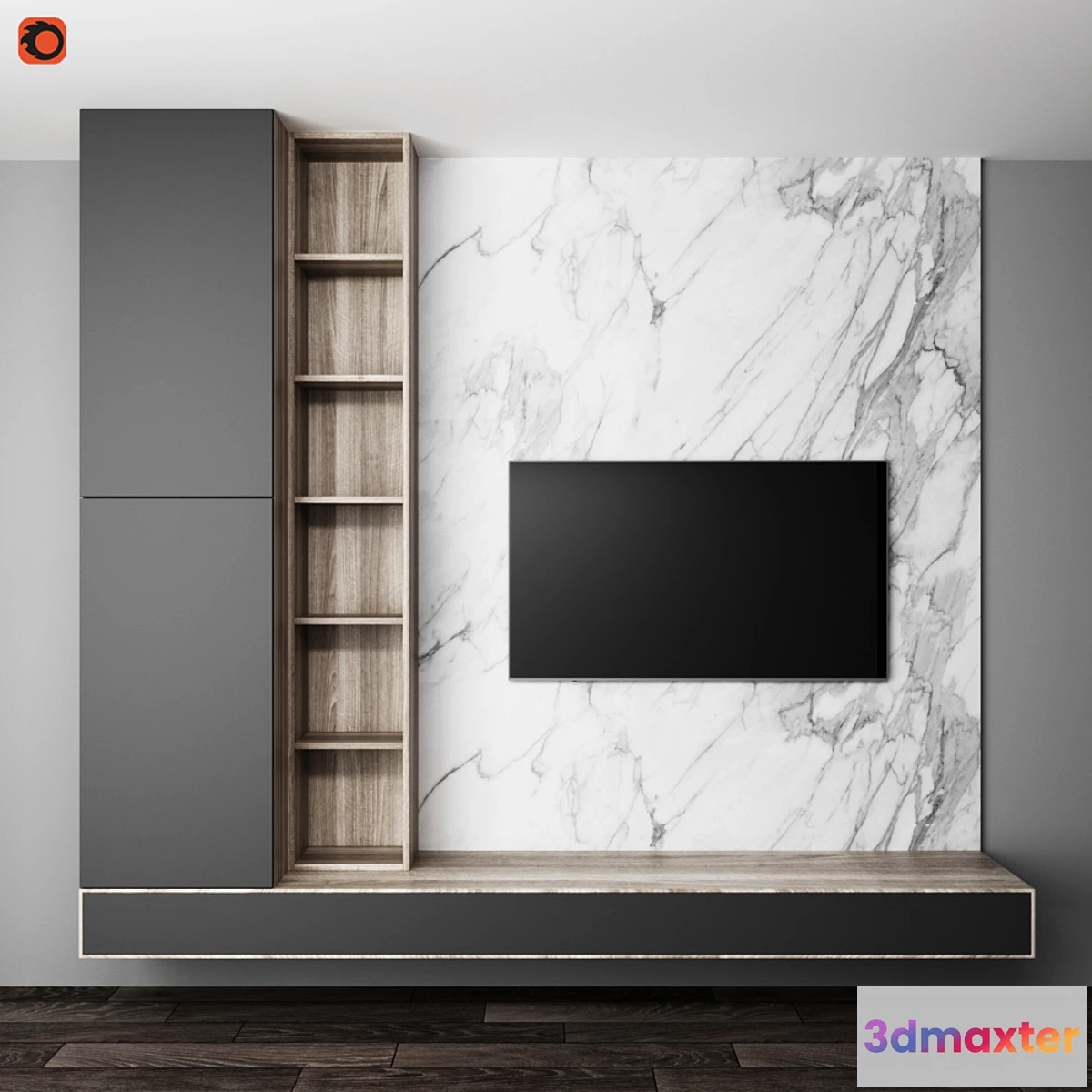 1344935 - TV wall - No.3 3D Max