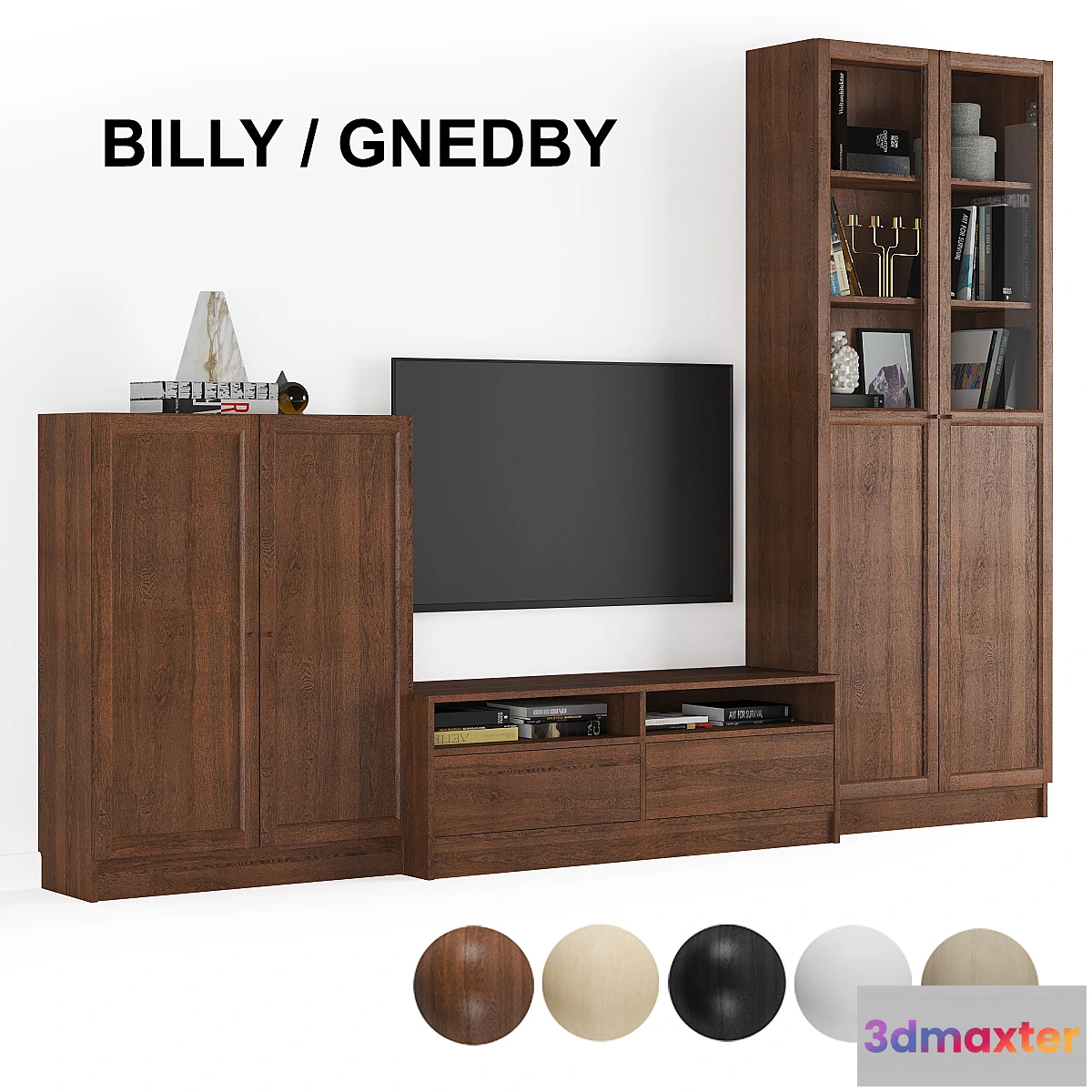 1347996 - Rack Billy _ Oxberg _ Gnedby Ikea. 3D Max