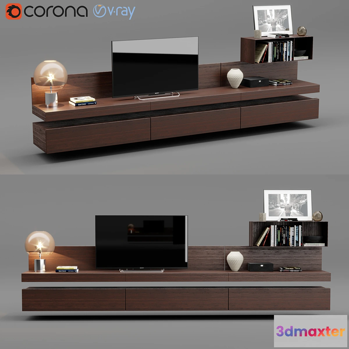 1349102 - Poliform Sintesi Tv Unit 3D Max