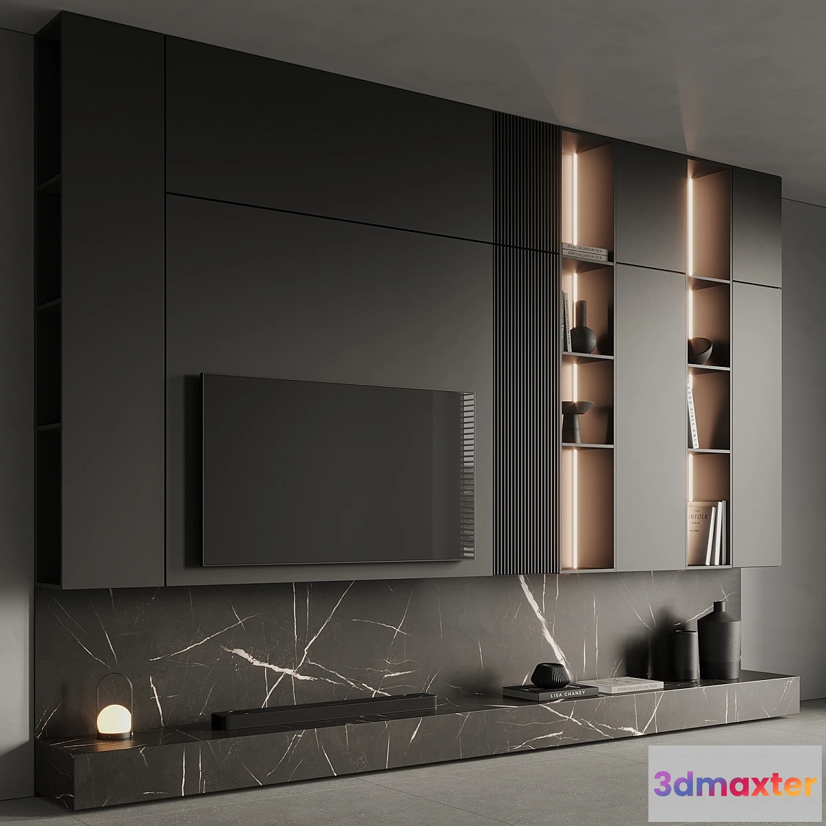 1354991 - TV Wall 06 - No.2 3D Max