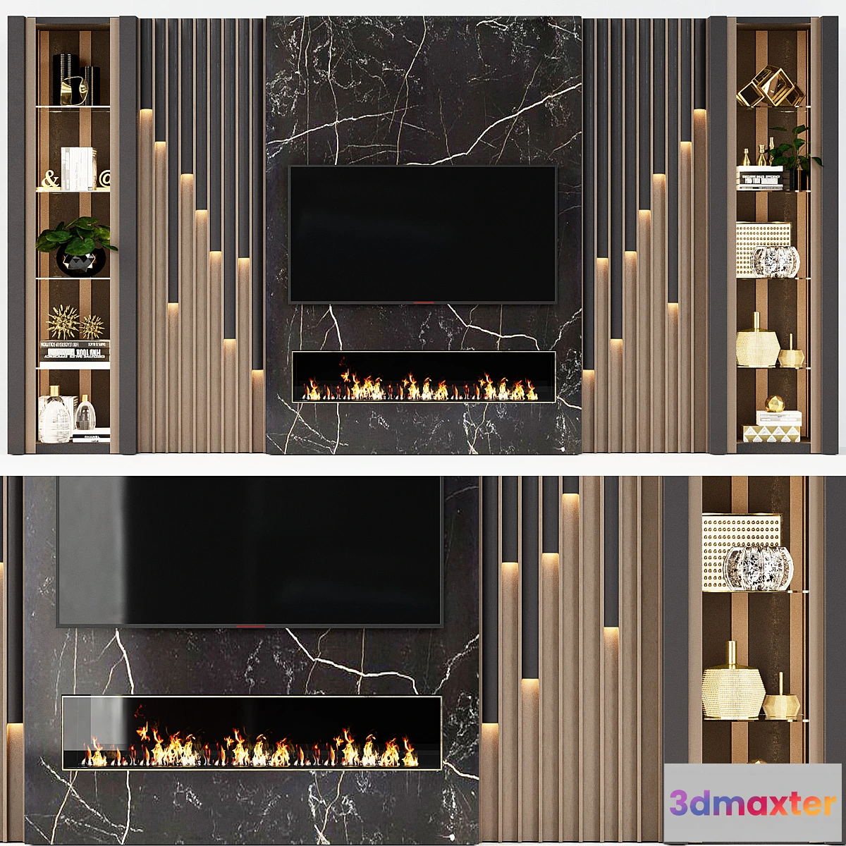 1395512 - TV wall modern 65 3D Max