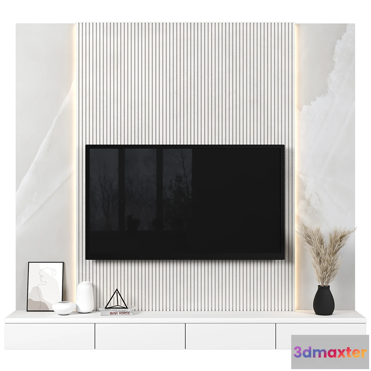 1395698 - TV Wall 137 3D Max