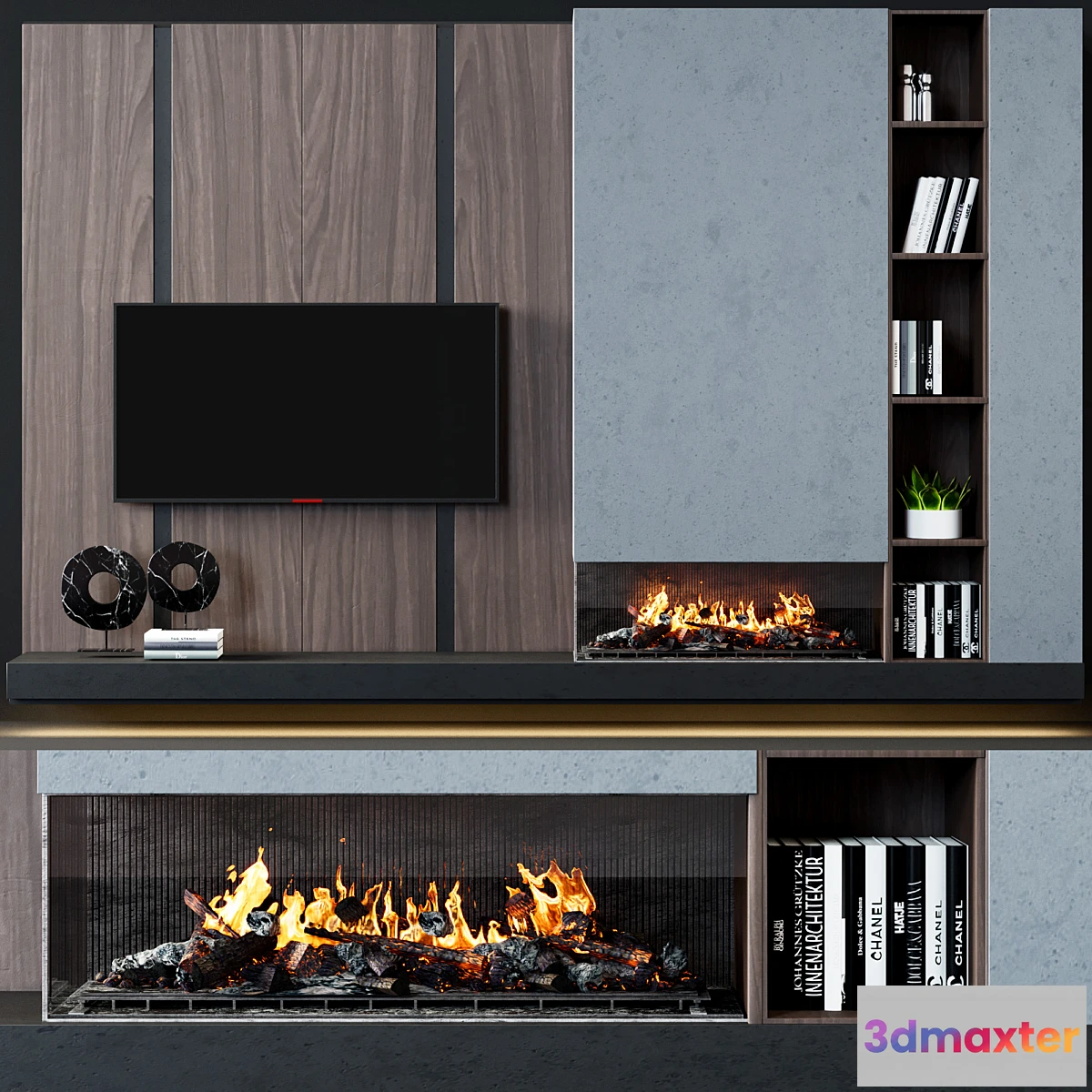 1396674 - TV wall modern 46 3D Max