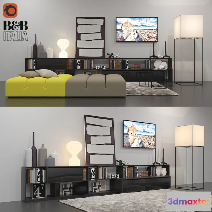1405638 - B&b Italia Decor Set 3D Max