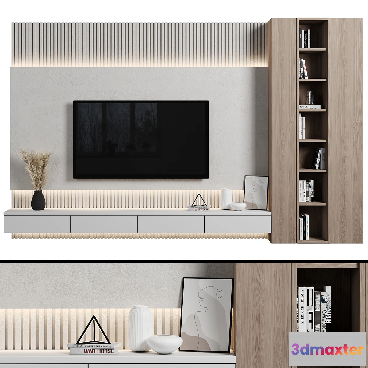 1407264 - TV Wall 112 3D Max