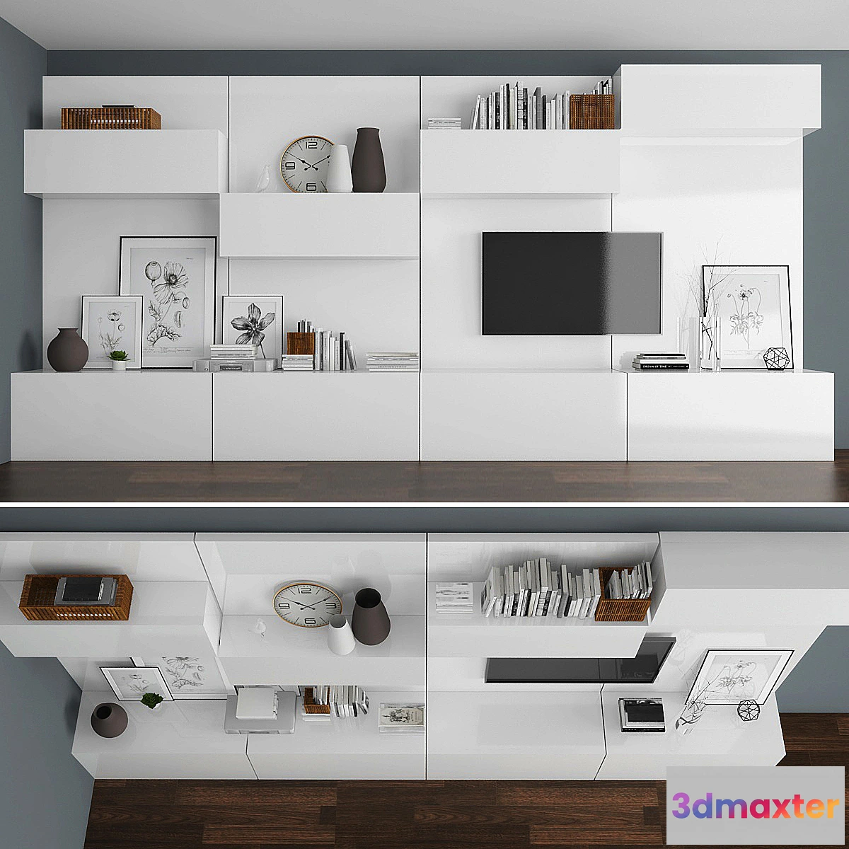 1411104 - TV stand set 022 3D Max