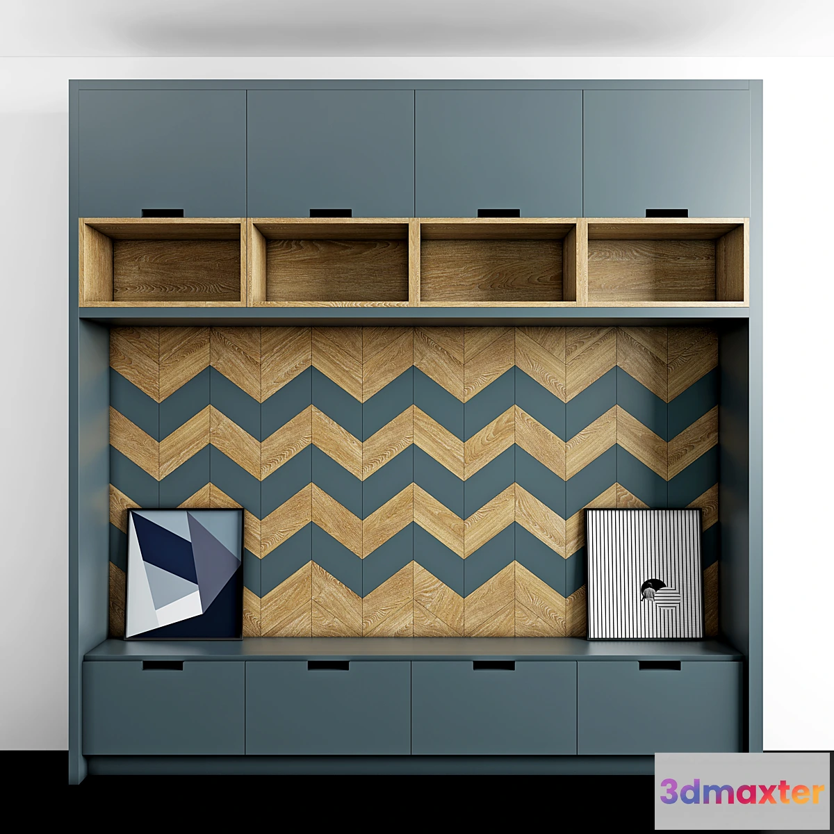 1411250 - Green & Wood TV zone 3D Max