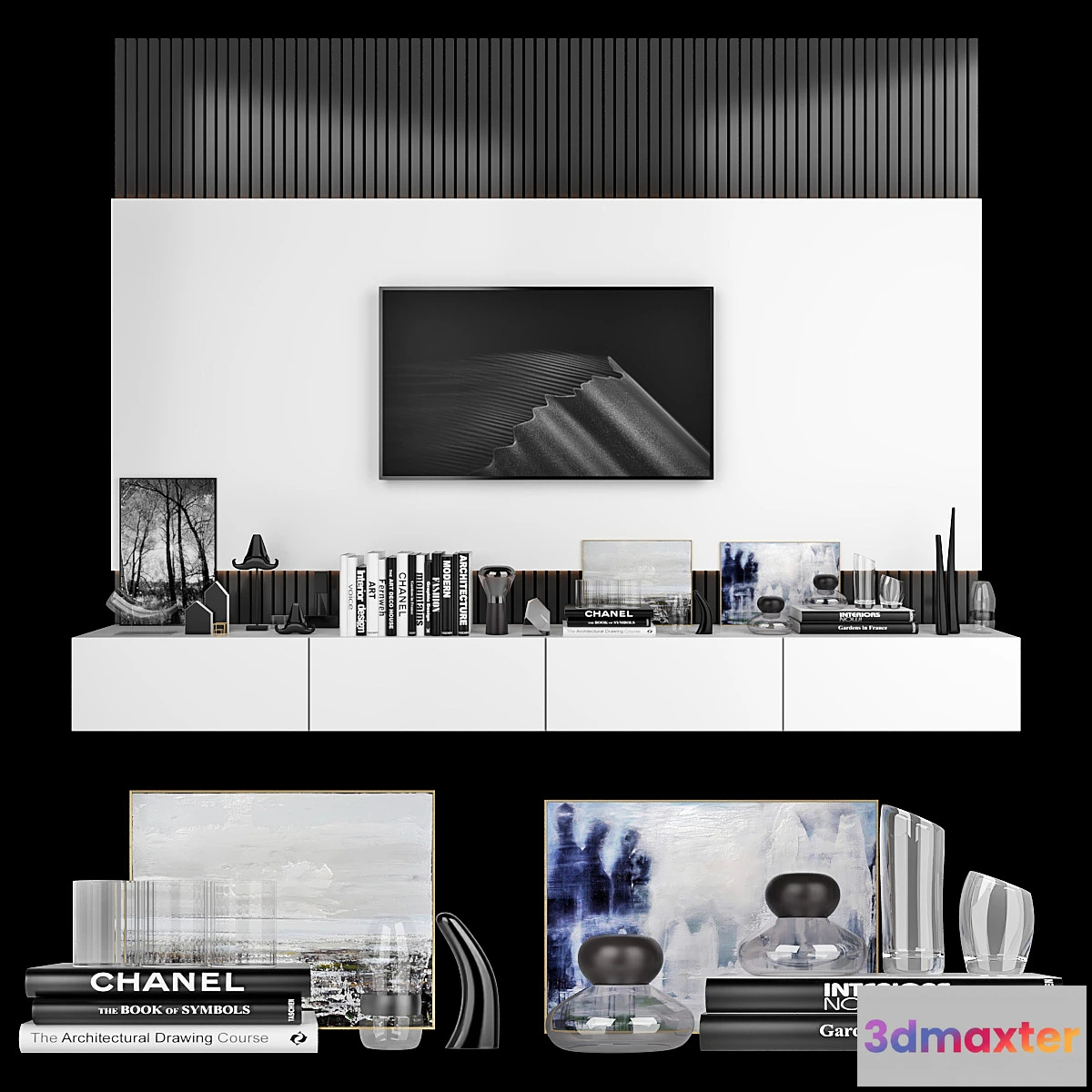 1411436 - TV Wall  set 33 3D Max