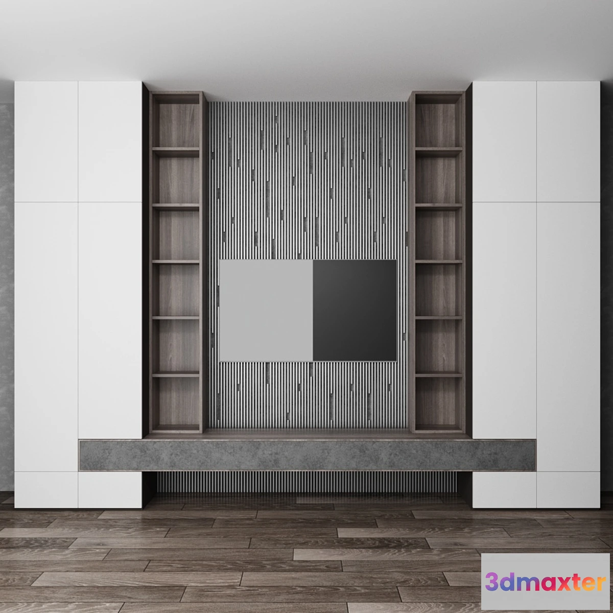 1411898 - TV wall 3D Max