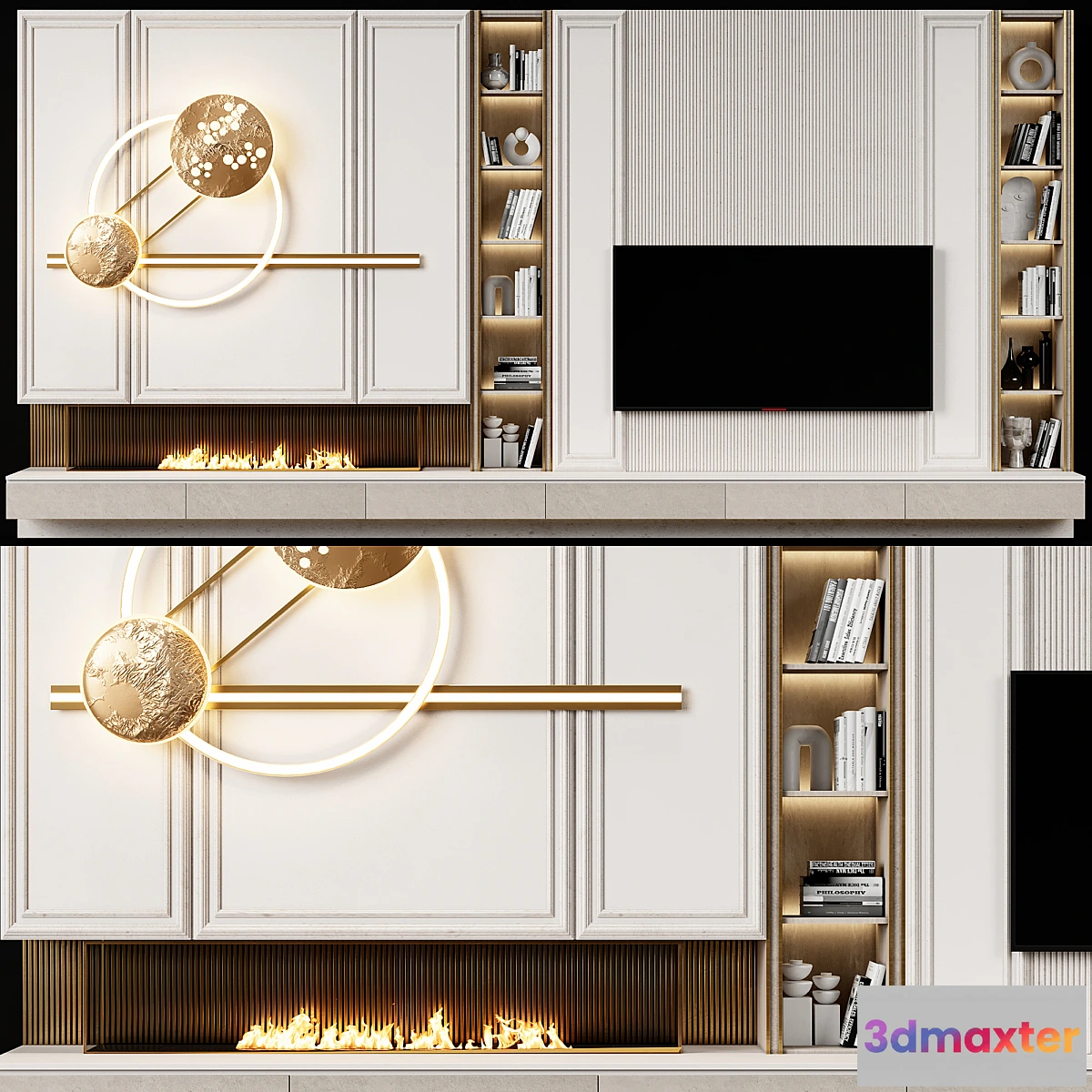 1416640 - TV wall modern 97 3D Max