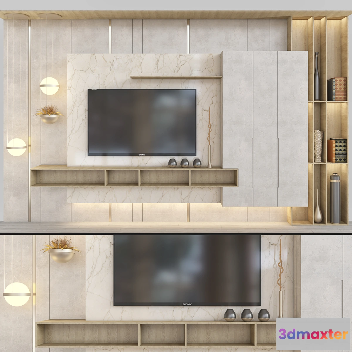 1422050 - tv wall 16 3D Max