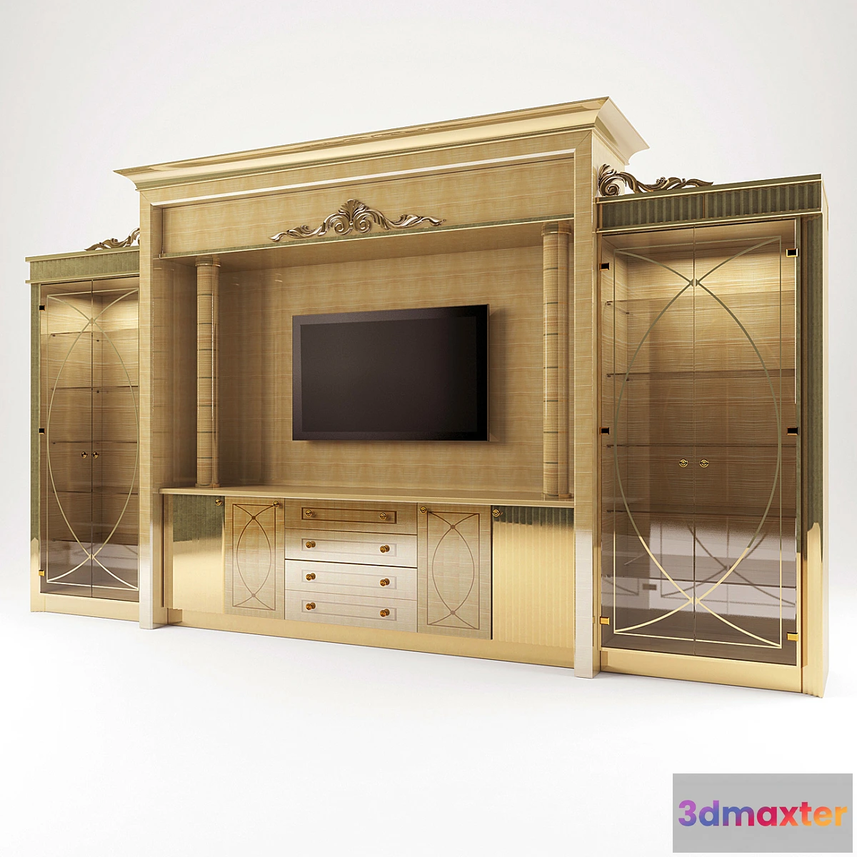 1425596 - TV wall NEFF 3D Max