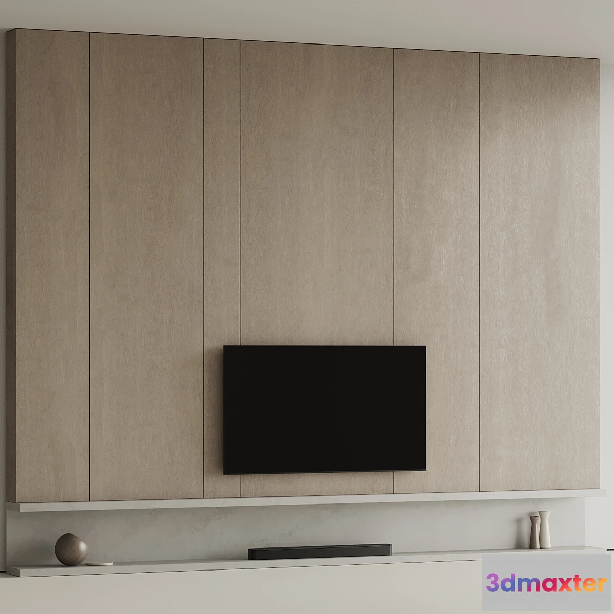 1434158 - TV wall 16 3D Max