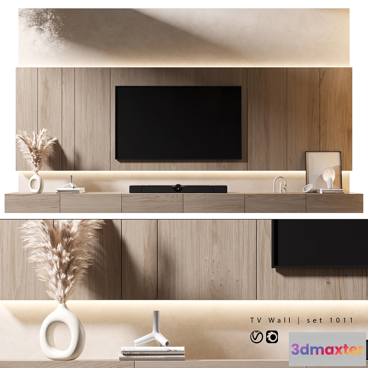 1435354 - TV Wall  set 1011 3D Max