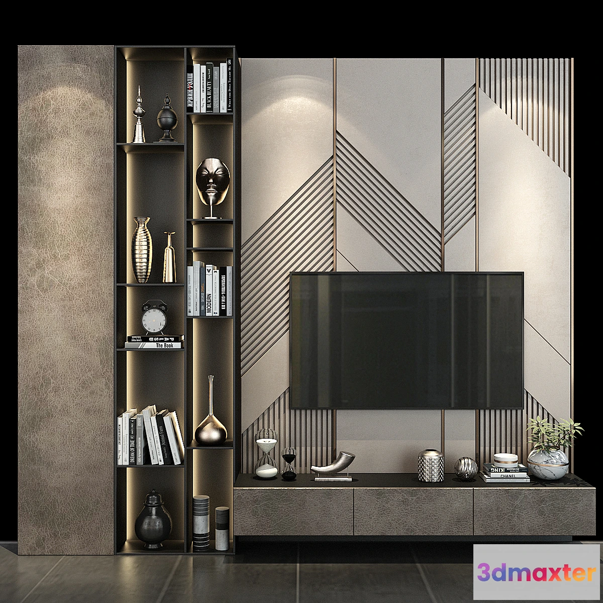 1435746 - TV wall set 249 3D Max