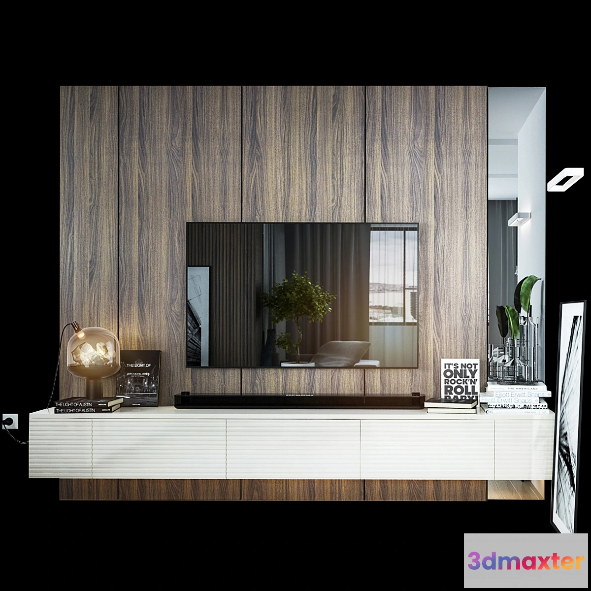 1436952 - Tv wall set 02 3D Max