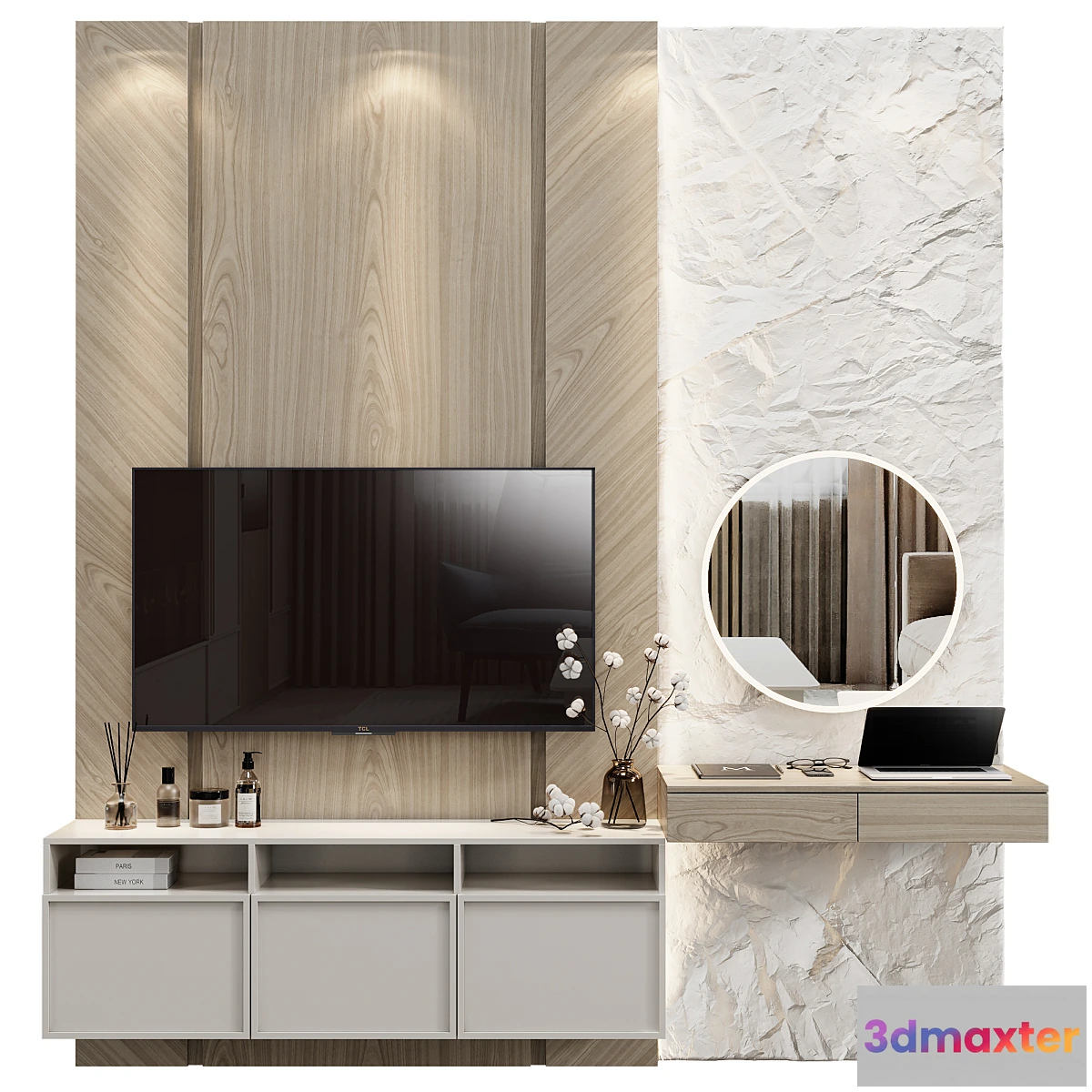 1443888 - Room tv wall 13 3D Max