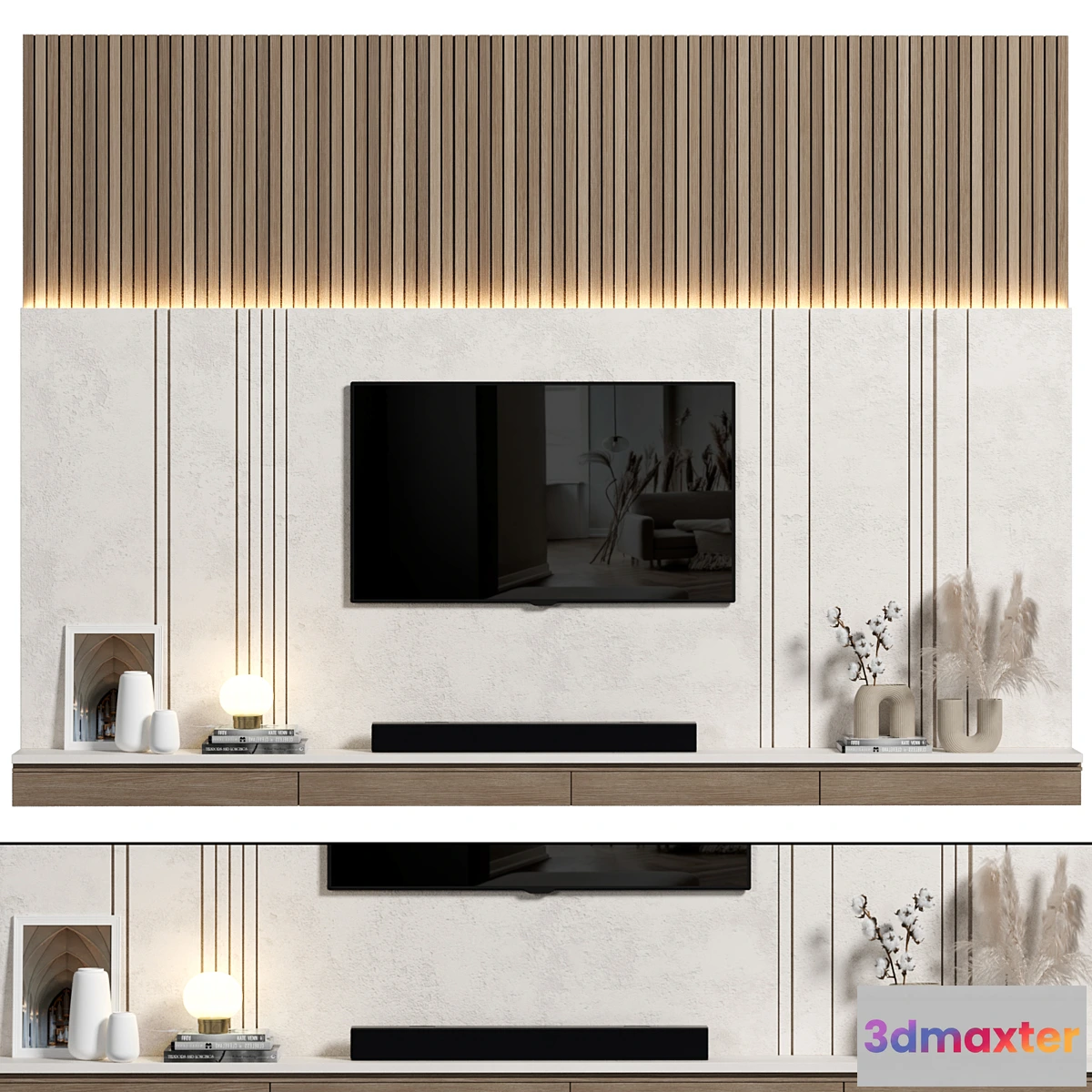 1444590 - TV Wall 097 3D Max