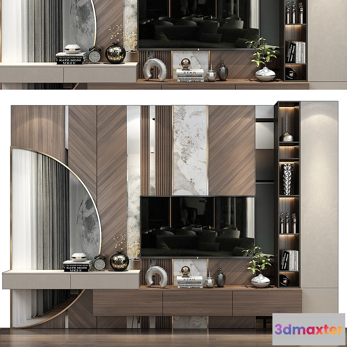 1445384 - TV shelf 0567 3D Max