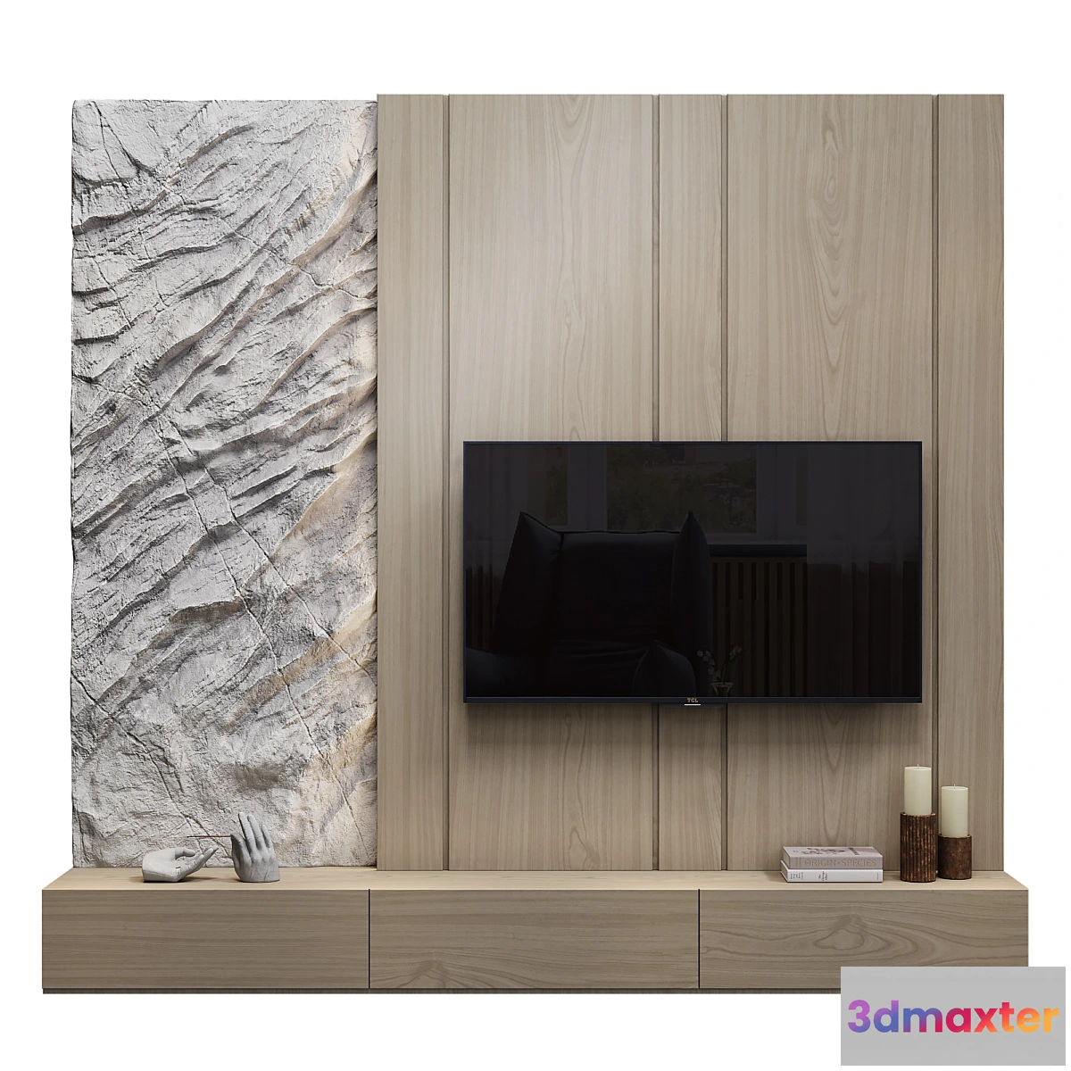 1446690 - Modern TV wall 05 3D Max