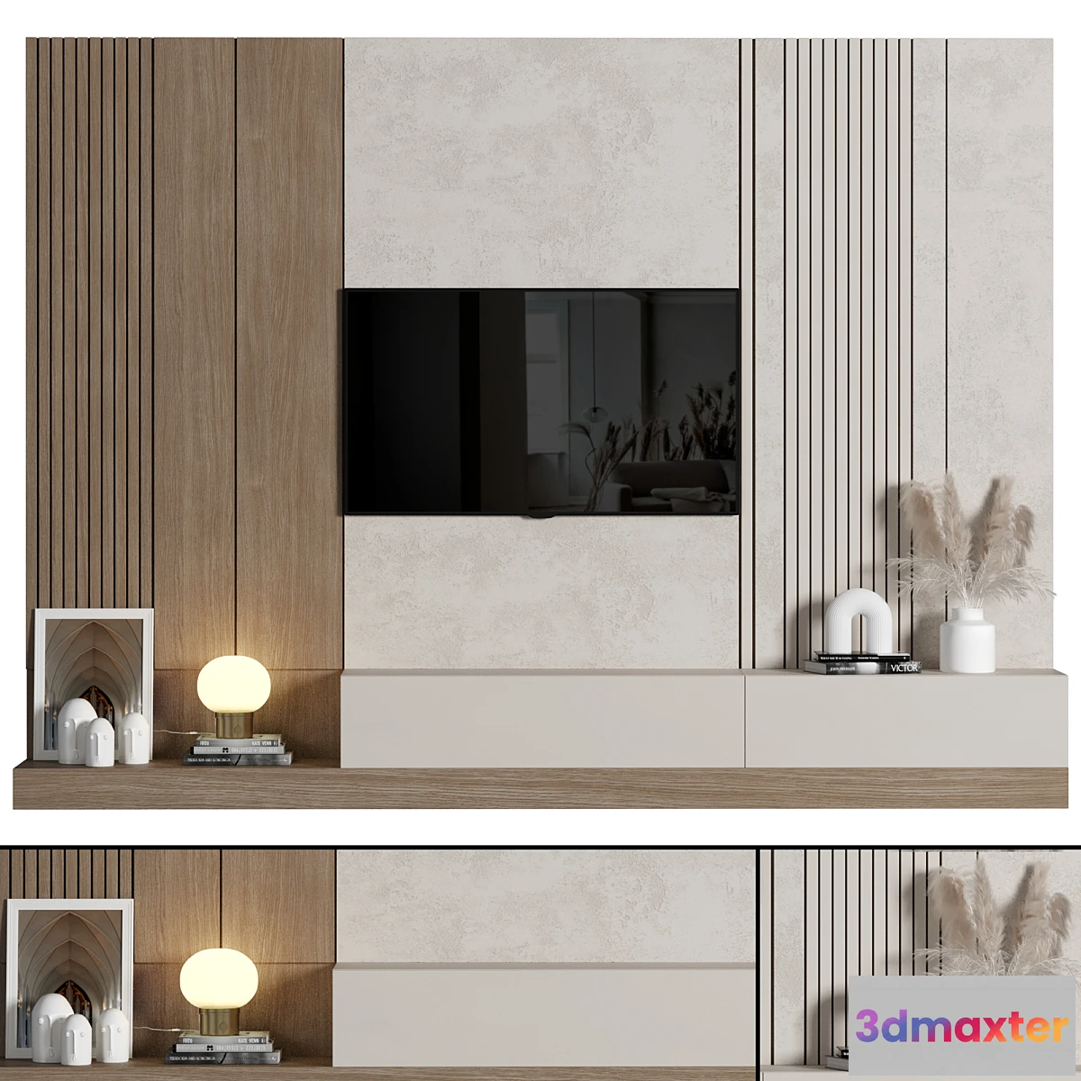 1453630 - TV Wall 075 3D Max