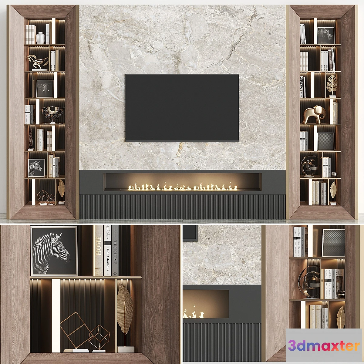 1454902 - TV Wall Set TV02 3D Max