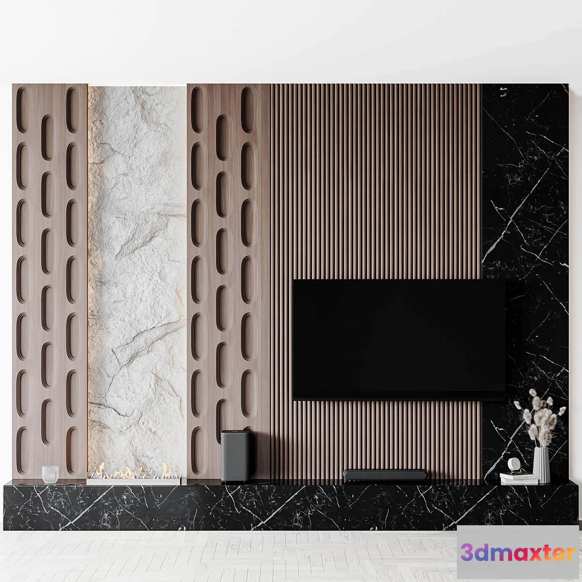 1456072 - TV Wall set04 3D Max