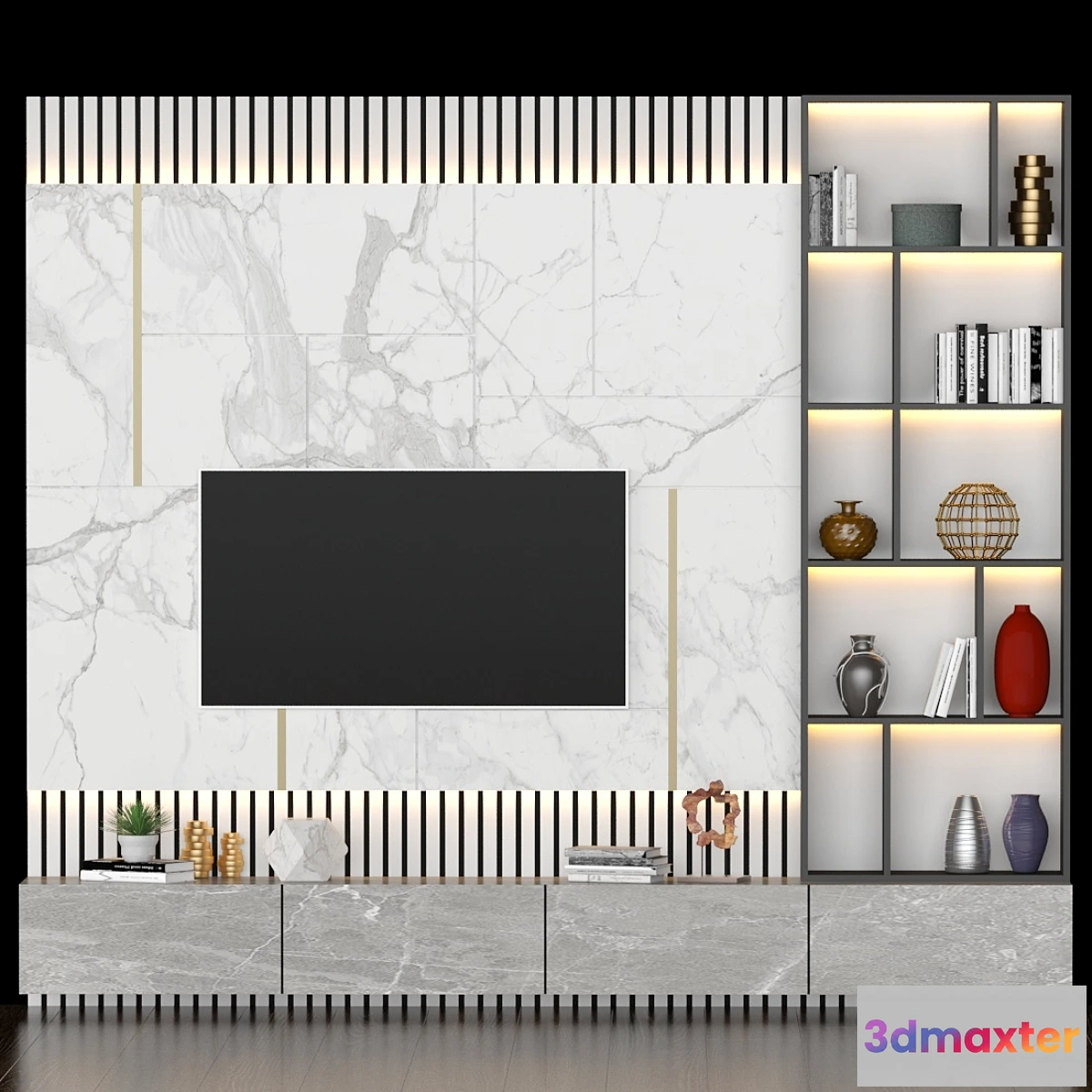 1456170 - Tv Stand_91 3D Max