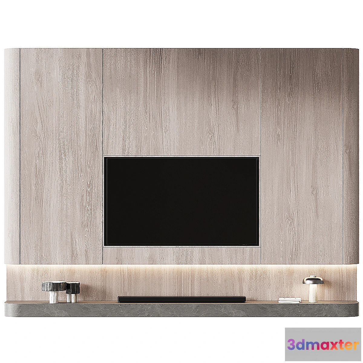 1458224 - TV Wall set 04 3D Max