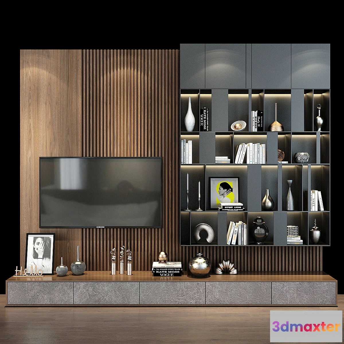 1460244 - TV shelf 0378 3D Max