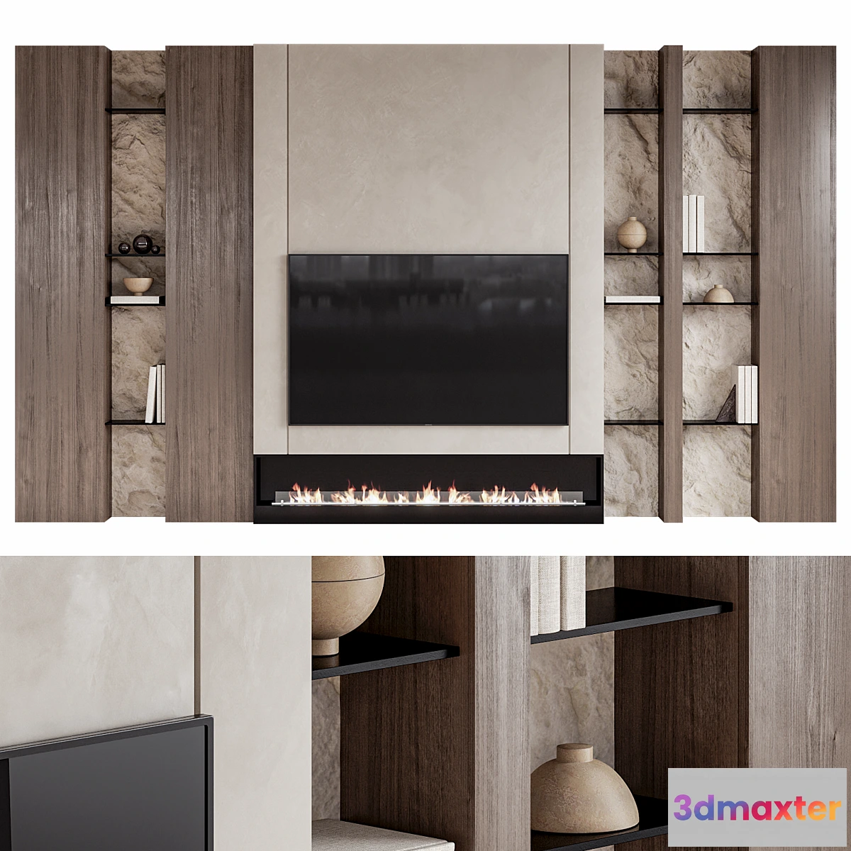 1461768 - TV wall 02 3D Max