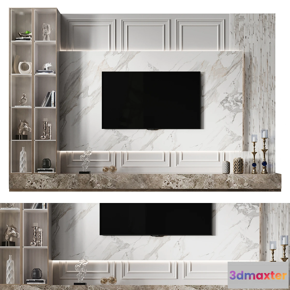 1465880 - TV Wall 62 3D Max