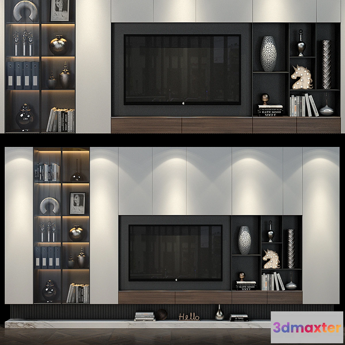 1469126 - TV shelf set 313 3D Max