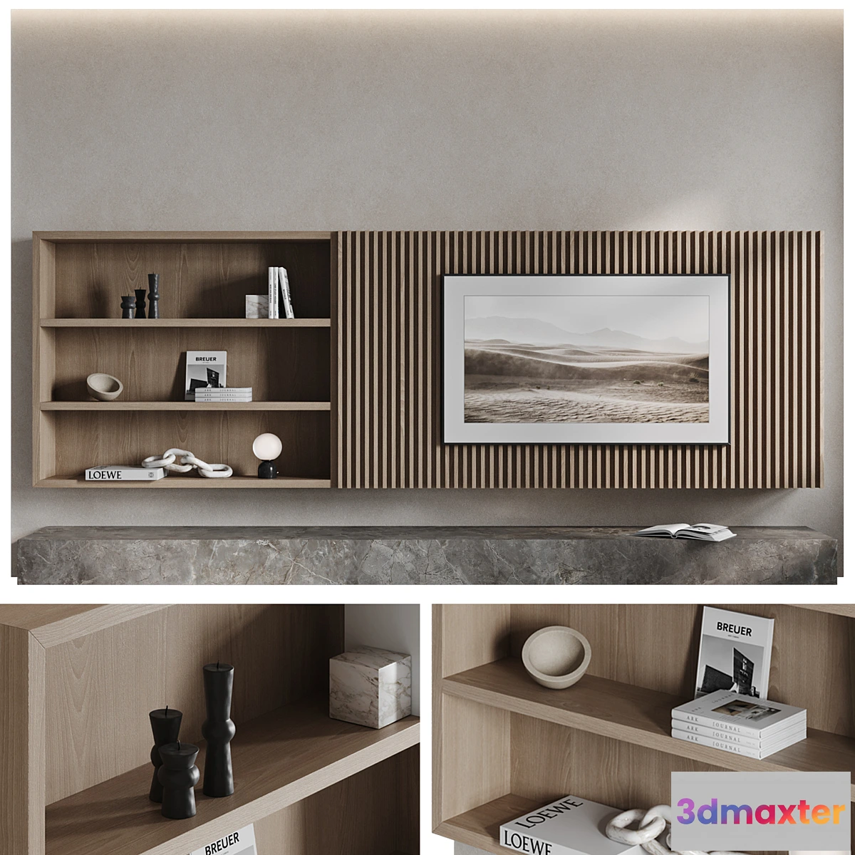 1469796 - Hopetoun TV wall 3D Max