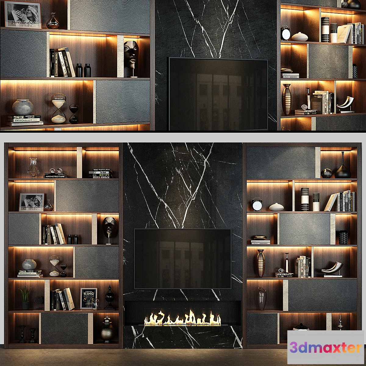 1473604 - TV Wall set 72 3D Max